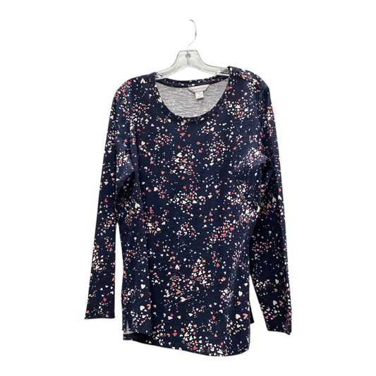Top Ls Basic By Christopher And Banks In Blue, Size:Xl