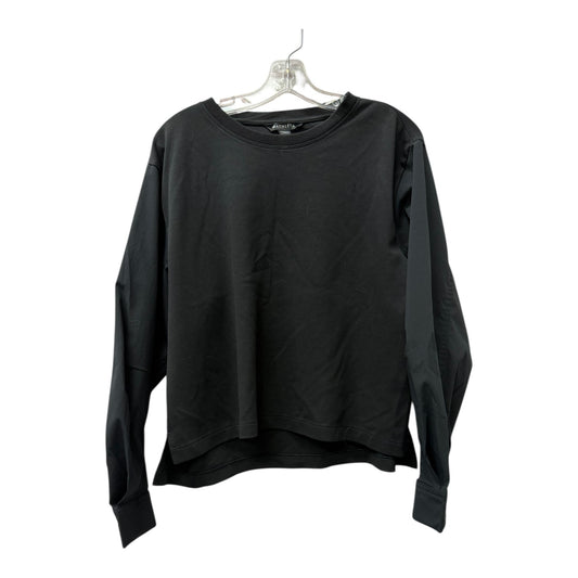 Athletic Top Ls Crewneck By Athleta In Black, Size:L