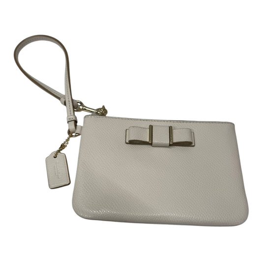 Wristlet Designer By Coach In Cream, Size:Small