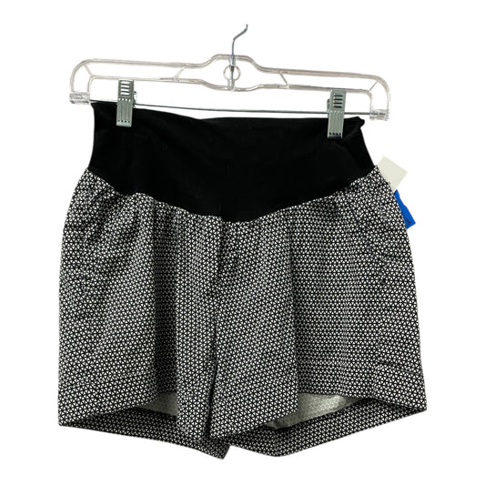 Mat Shorts By Motherhood In Black & White, Size:L