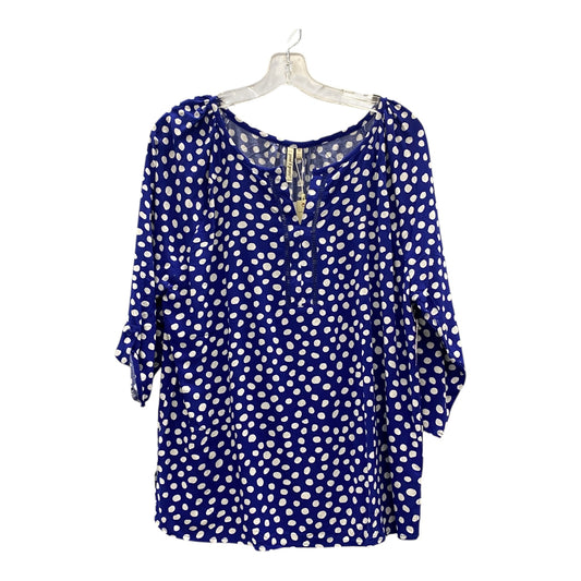 Top Ls By Grand And Greene In Blue, Size:M
