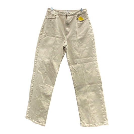 Jeans Straight By Loft In Cream, Size:10