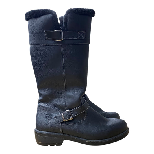 Boots Mid-Calf Flats By Totes In Black, Size:9