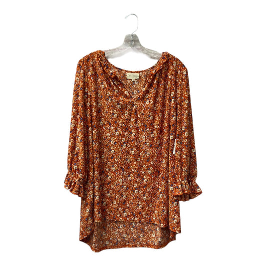 Top Ls By Melloday In Orange, Size:1X
