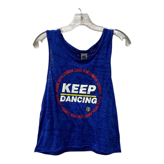 Athletic Tank Top By Zumba In Blue, Size:S