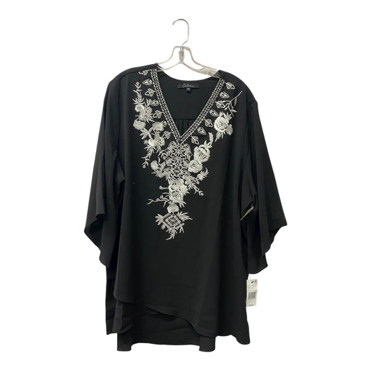Top Ss By Calessa In Black, Size:2X