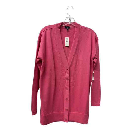 Sweater Cardigan By Talbots In Pink, Size:Lp