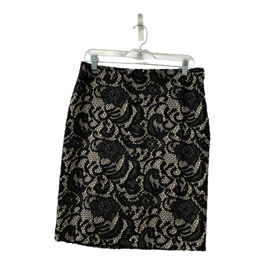 Skirt Mini & Short By Ann Taylor In Black & Tan, Size:8P