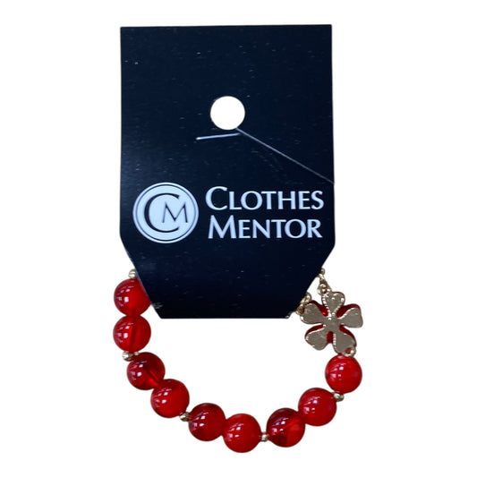 Bracelet Beaded By  Cme In Red
