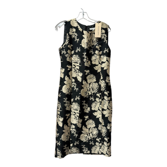 Dress Casual Midi By gerard darel In Black & Gold, Size:M