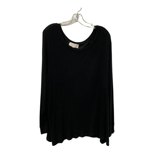 Top Ls By Laurie Felt In Black, Size:2X