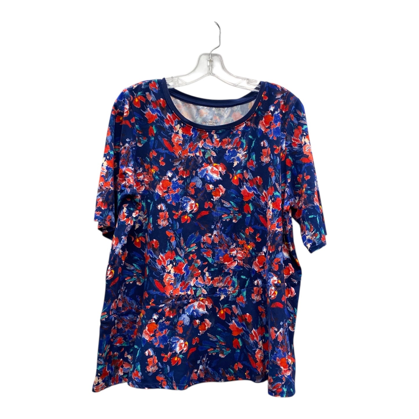 Top Ss By Cuddl Duds In Blue, Size:L
