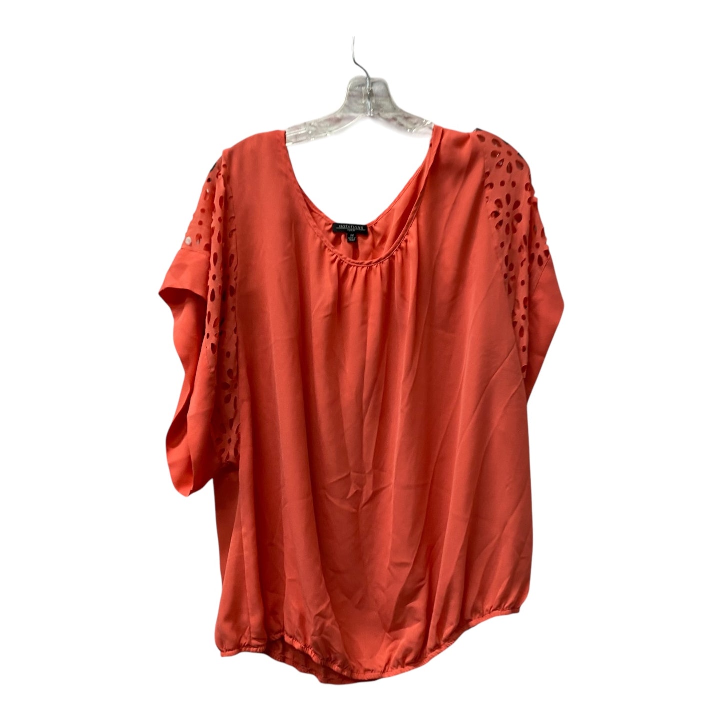 Top Ss By Notations In Coral, Size:3X