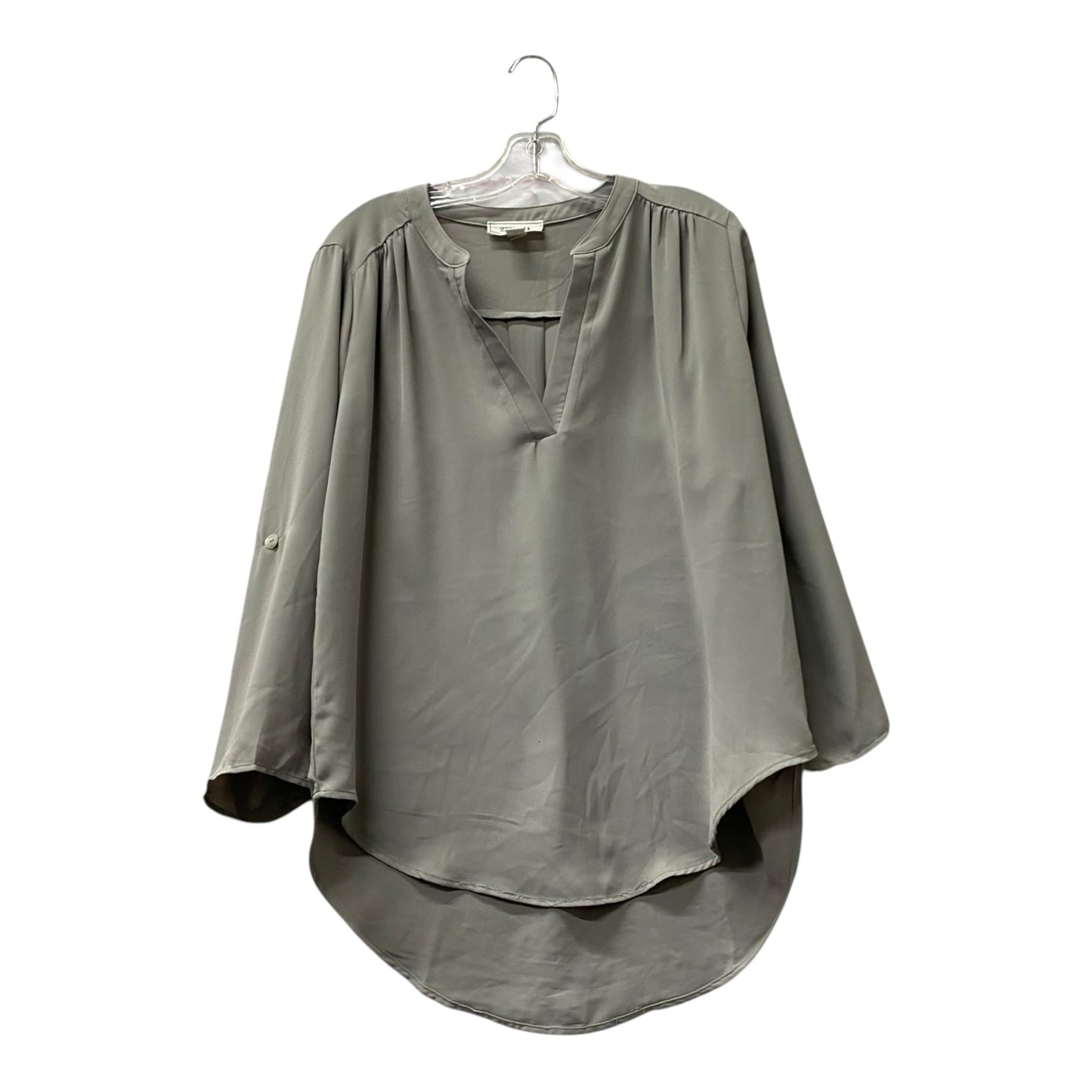 Top Ls By Zenana In Grey, Size:L