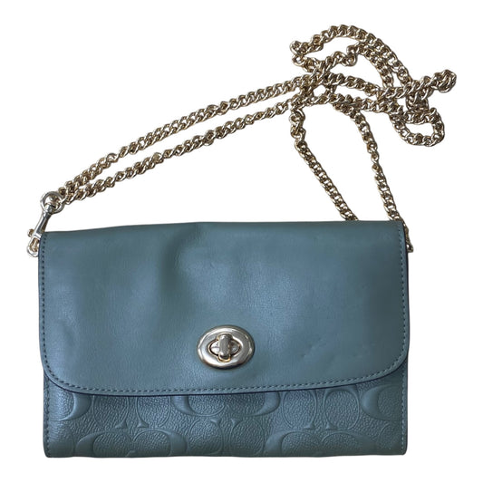 Crossbody Designer By Coach In Green, Size:Small