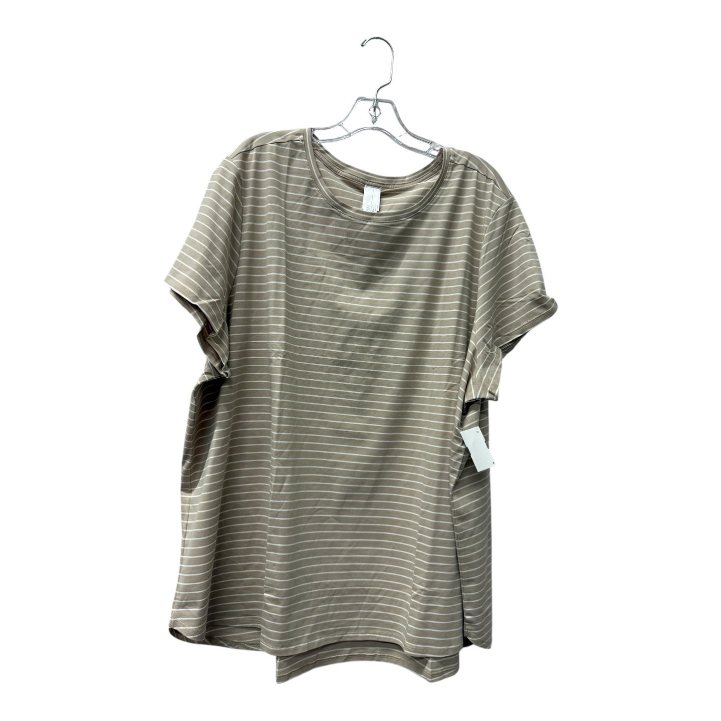Top Ss By WYNNE LAYERS In Beige, Size:3X