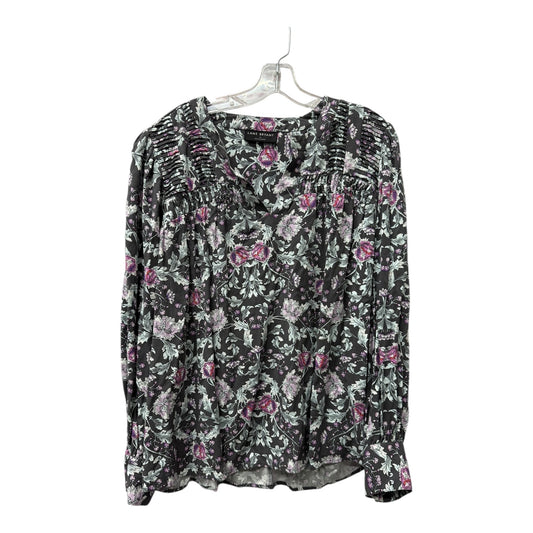 Top Ls By Lane Bryant In Grey & Purple, Size:L