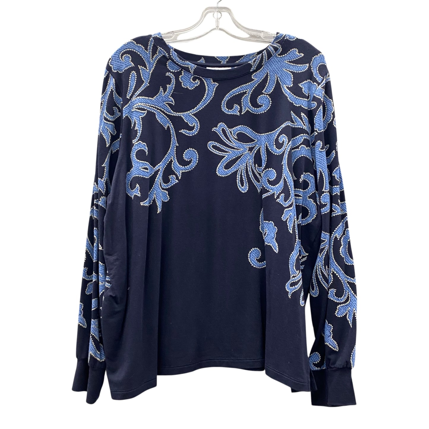 Top Ls By Chicos In Navy, Size:Xl