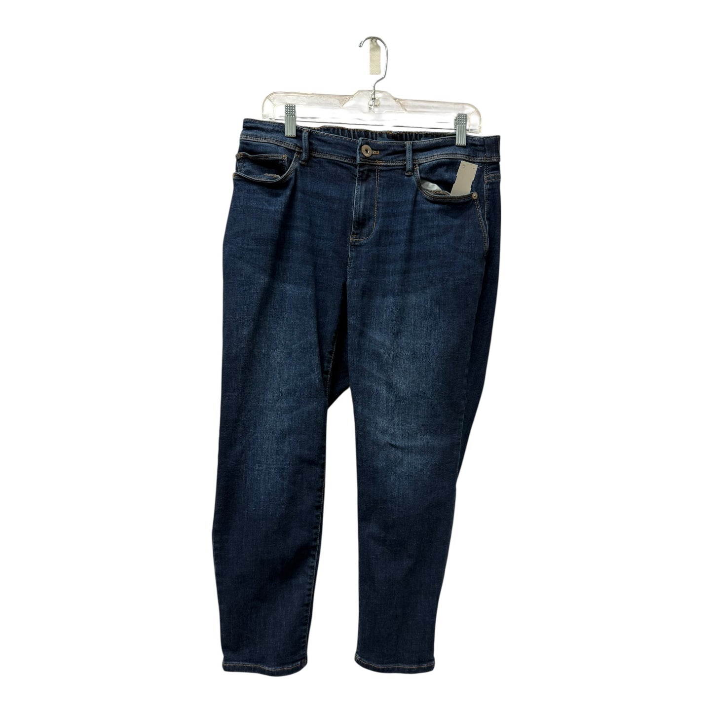 Jeans Cropped By J. Jill In Blue Denim, Size:16