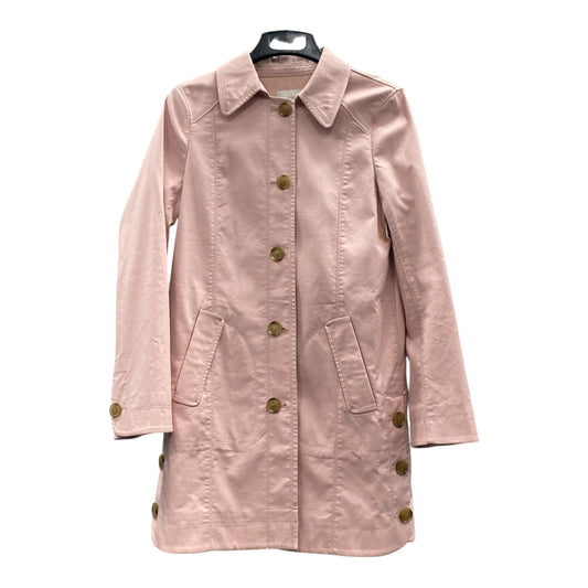 Coat Trench Coat By Loft In Pink, Size:M