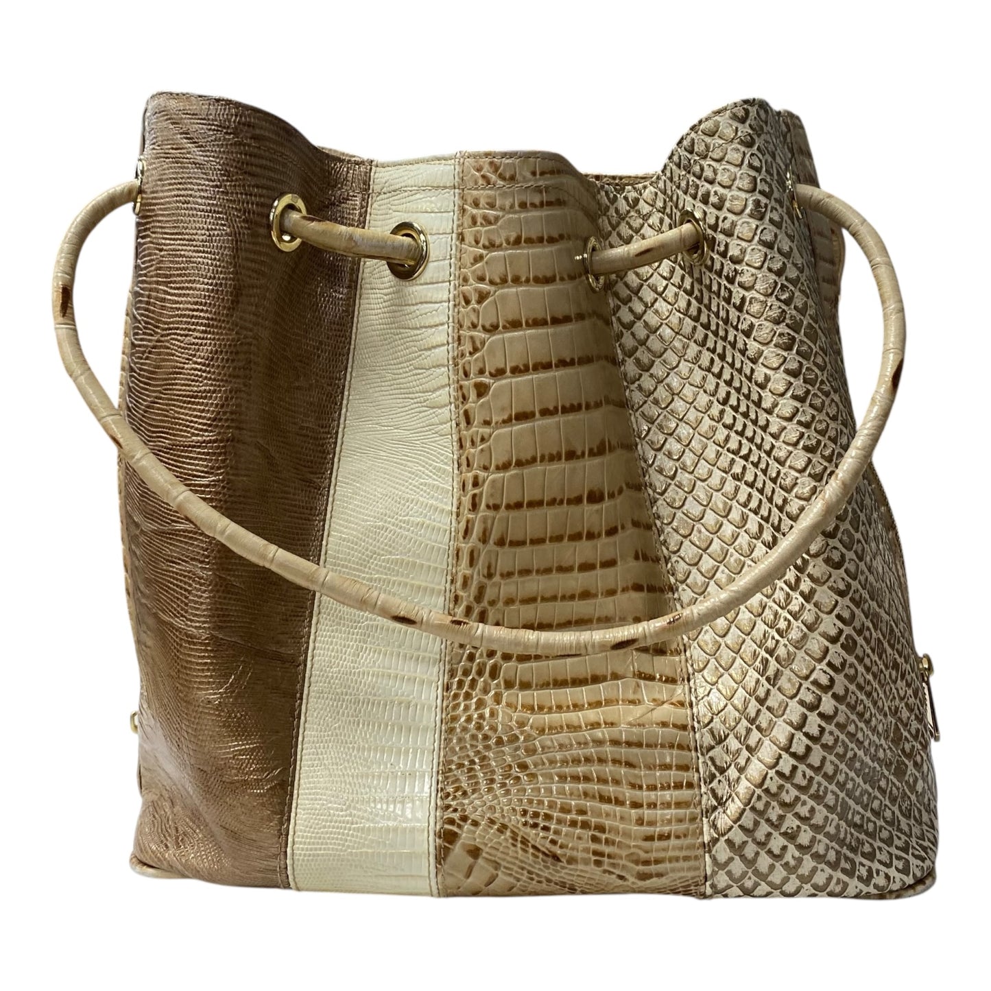 Handbag Designer By Brahmin In Tan, Size:Medium