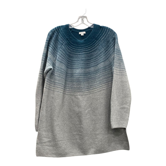 Sweater By J. Jill In Blue & Grey, Size:L