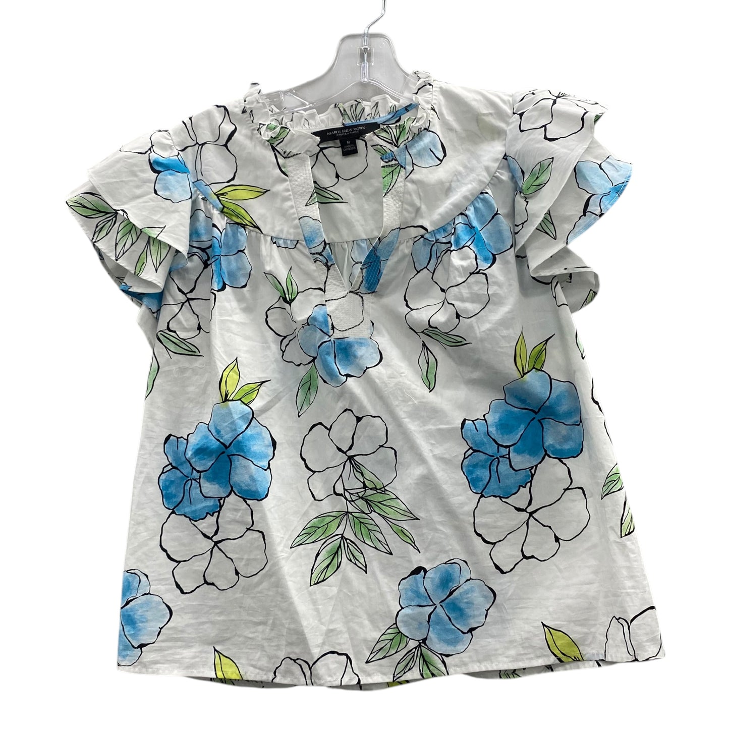 Top Ss By Marc New York In Blue & White, Size:M