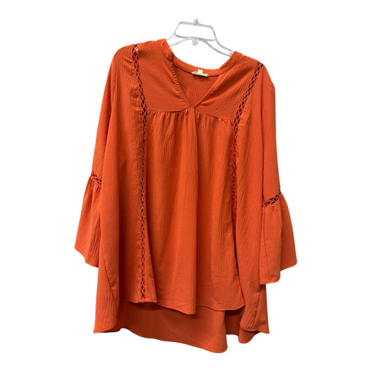 Top Ls By Oddi In Orange, Size:1X