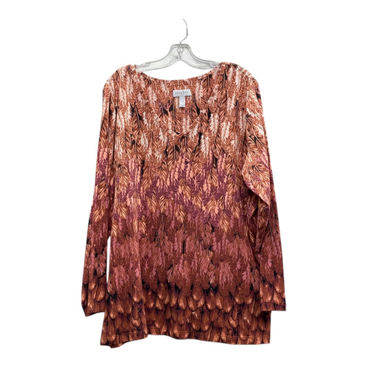 Top Ls By Studio In Orange, Size:1X