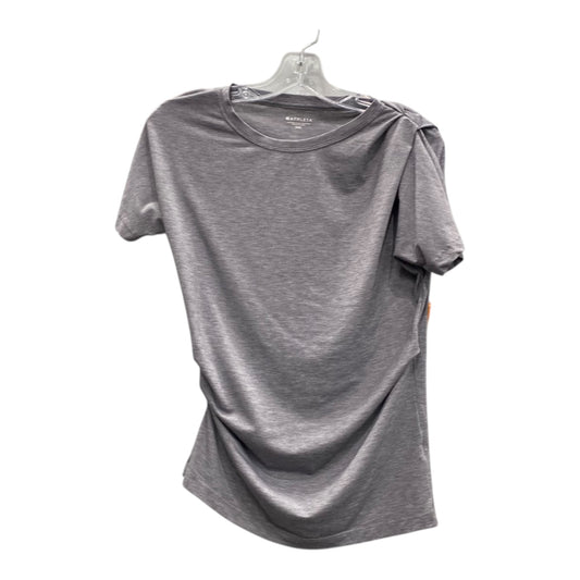 Athletic Top Ss By Athleta In Grey, Size:Xs