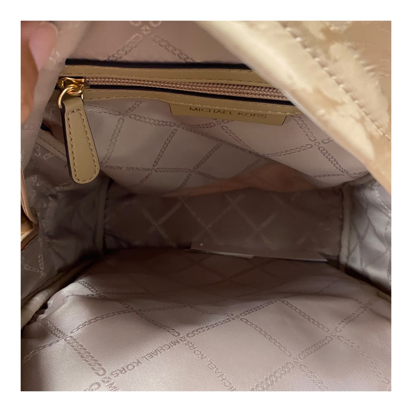 Backpack Designer By Michael Kors In Tan, Size:Medium