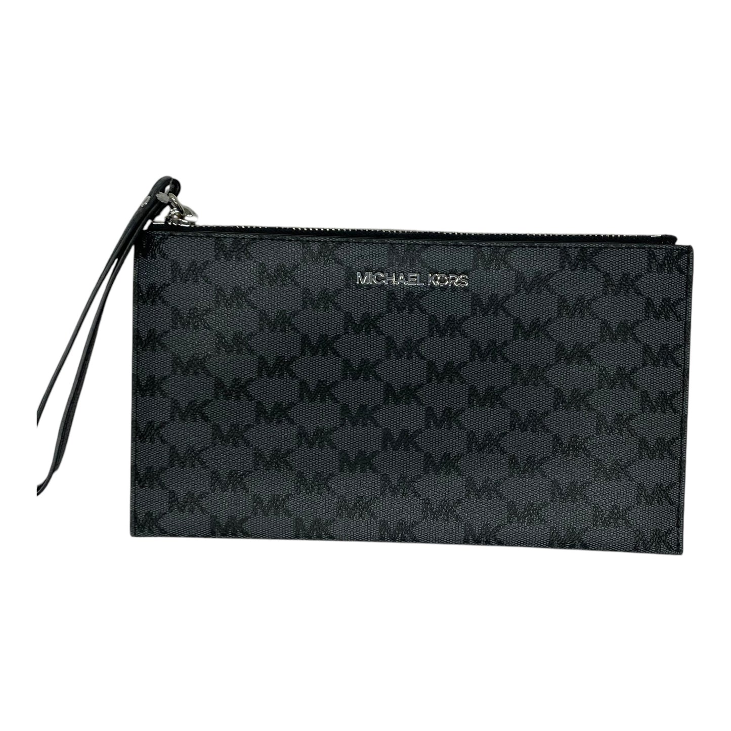 Wristlet Designer By Michael Kors In Black & Grey, Size:Medium