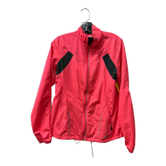 Athletic Jacket By Brooks In Pink, Size:M
