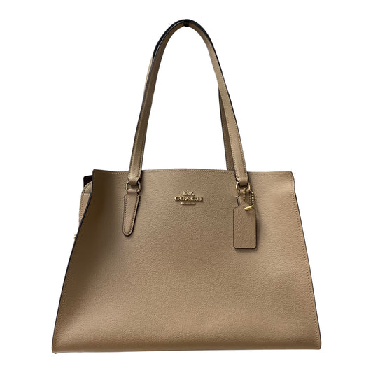 Handbag Designer By Coach In Tan, Size:Large