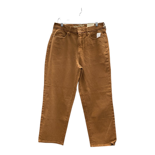 Jeans Straight By Universal Thread In Brown Denim, Size:12