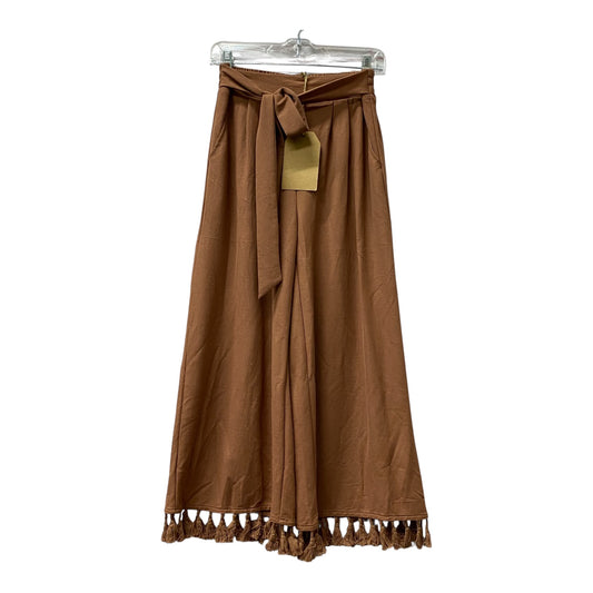 Pants Cropped By Listicle In Tan, Size:4