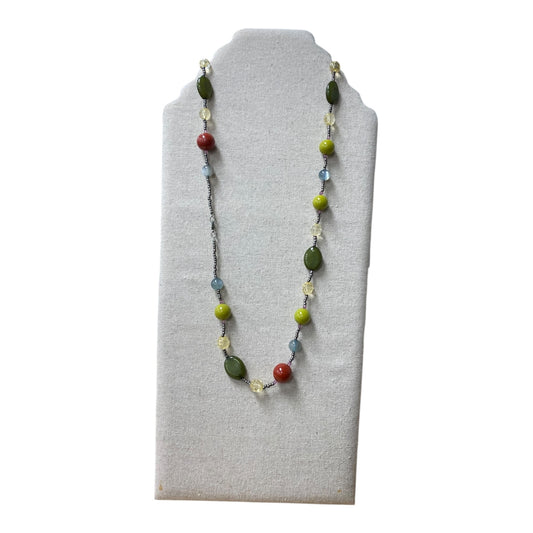 Necklace Other By Cme In Green & Red