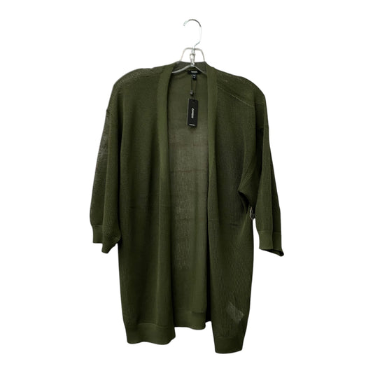 Cardigan By Express In Green, Size:M