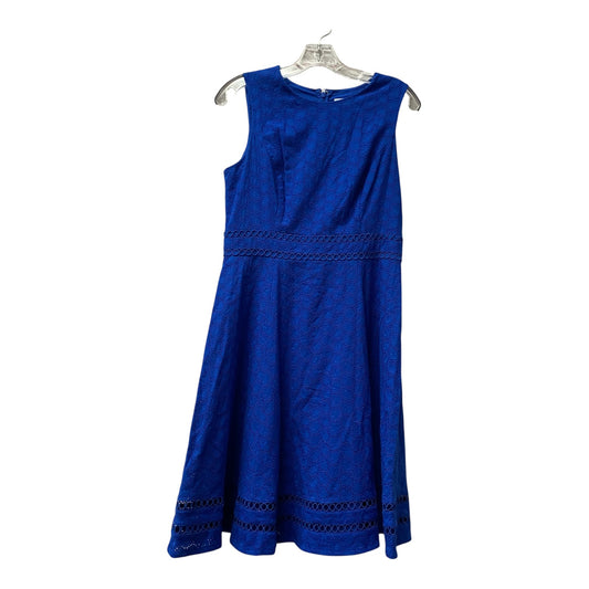 Dress Casual Midi By Calvin Klein In Blue, Size:S