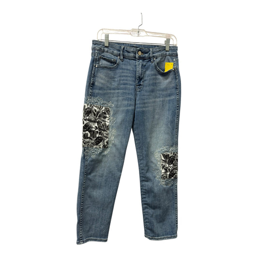 Jeans Cropped By White House Black Market In Blue Denim, Size:6