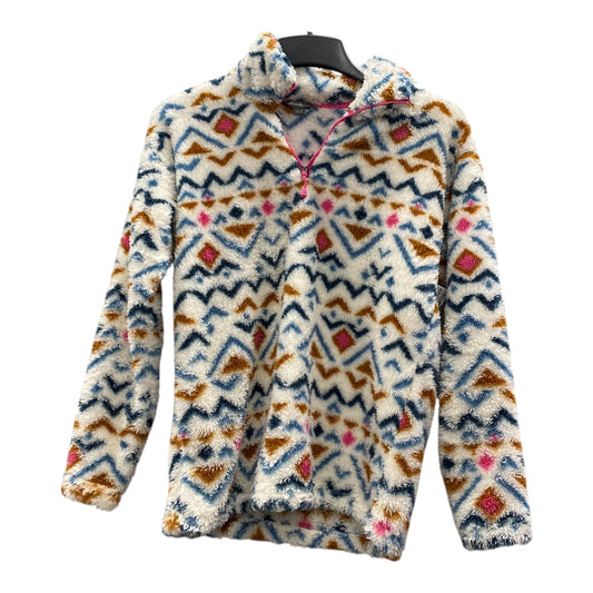 Jacket Fleece By Eddie Bauer In Blue & White, Size:S