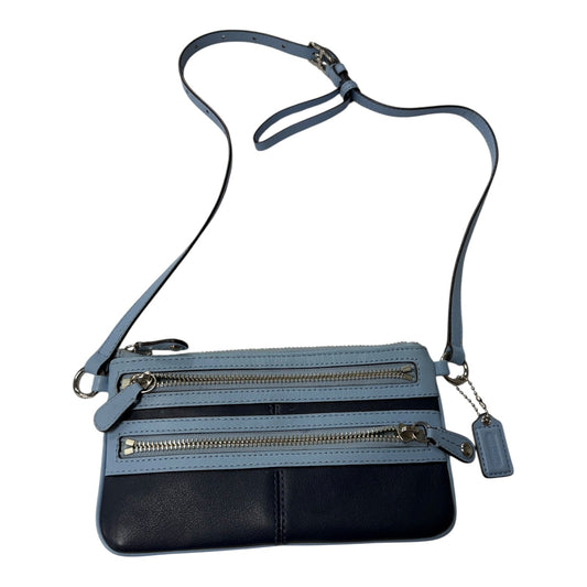 Handbag Designer By Coach In Blue, Size:Small