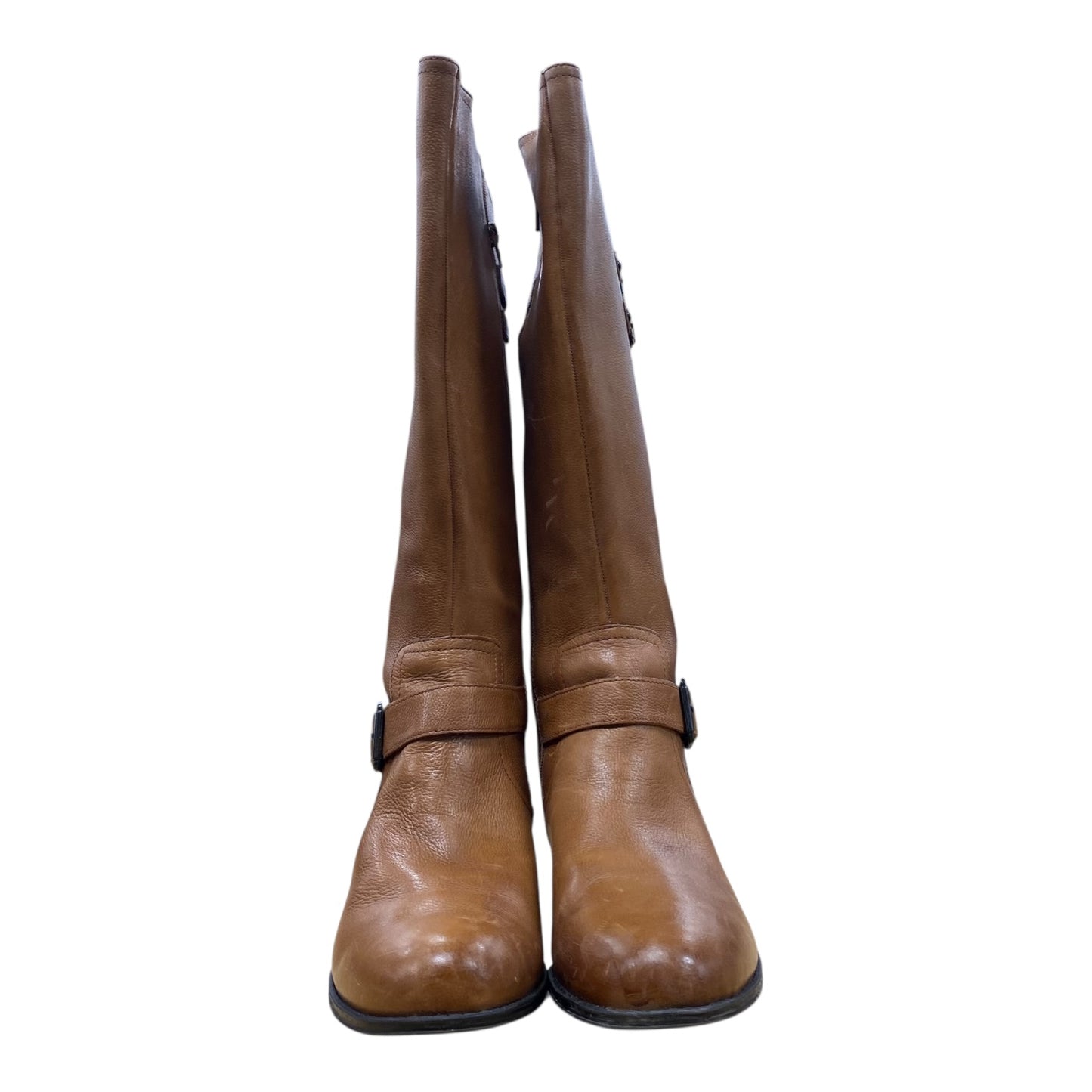 Boots Knee Flats By Naturalizer In Tan, Size:12