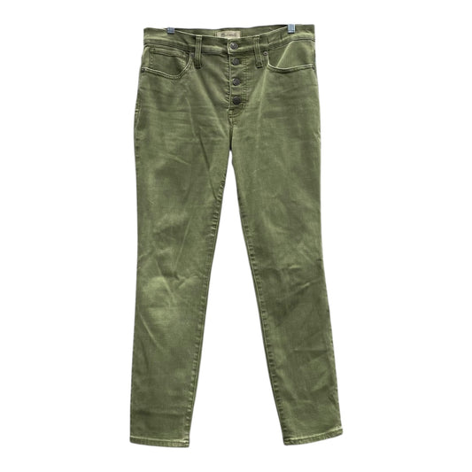 Jeans Skinny By Madewell In Green, Size:6