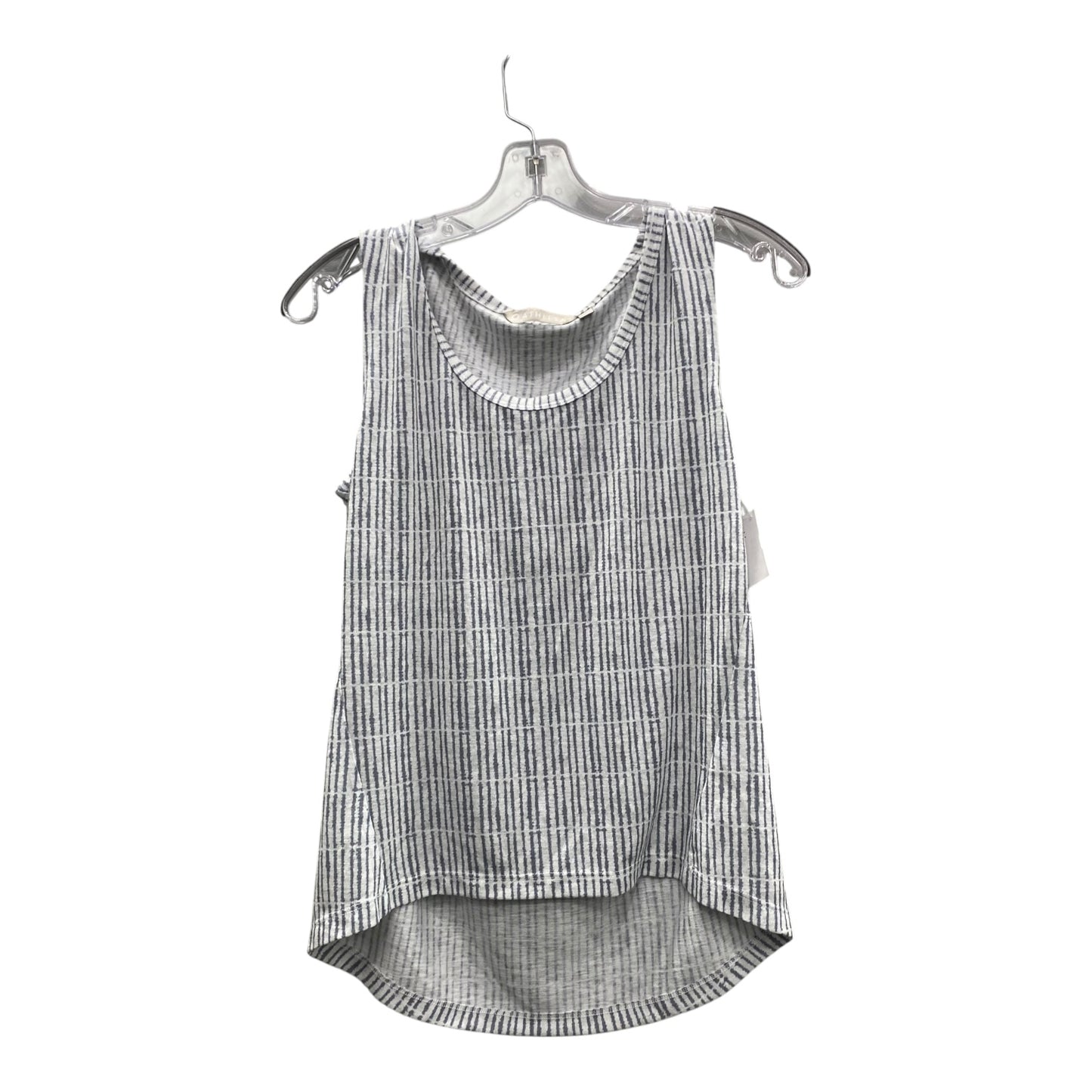 Athletic Tank Top By Athleta In Grey & White, Size:Xs