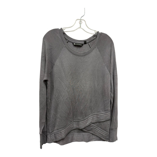 Athletic Top Ls Crewneck By Athleta In Grey, Size:S