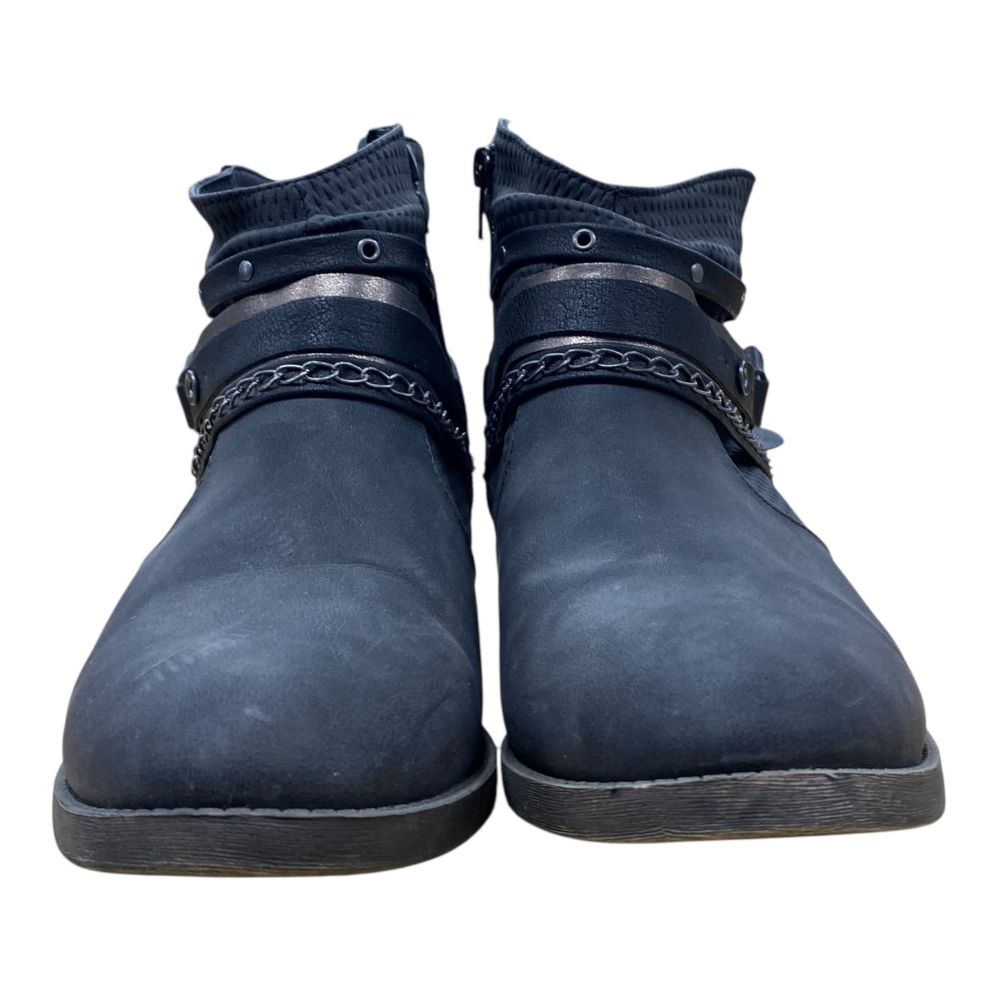 BOOTS ANKLE FLATS by SO In GREY, Size: 9.5