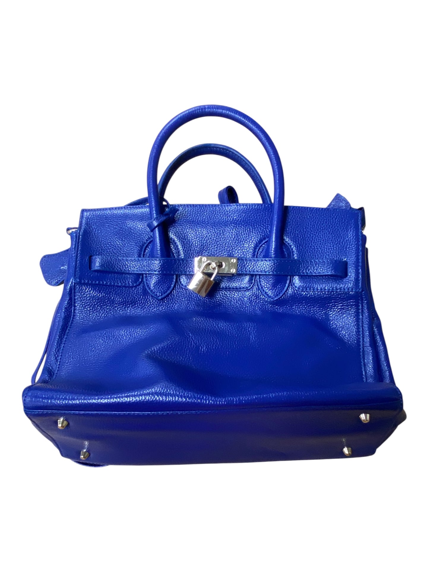Handbag Luxury Designer By Zenith In Blue, Size:Medium as is!