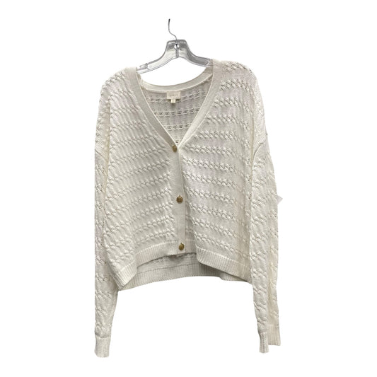 Sweater Cardigan By Cyrus In White, Size:Xl