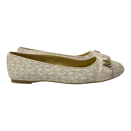 Shoes Flats By Michael By Michael Kors In Beige, Size:8